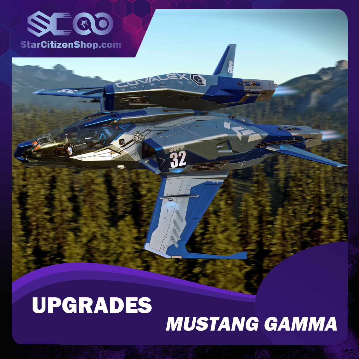 Star Citizen Upgrade to Mustang Gamma – Consolidated Outland Mustang Gamma CCU ship upgrade