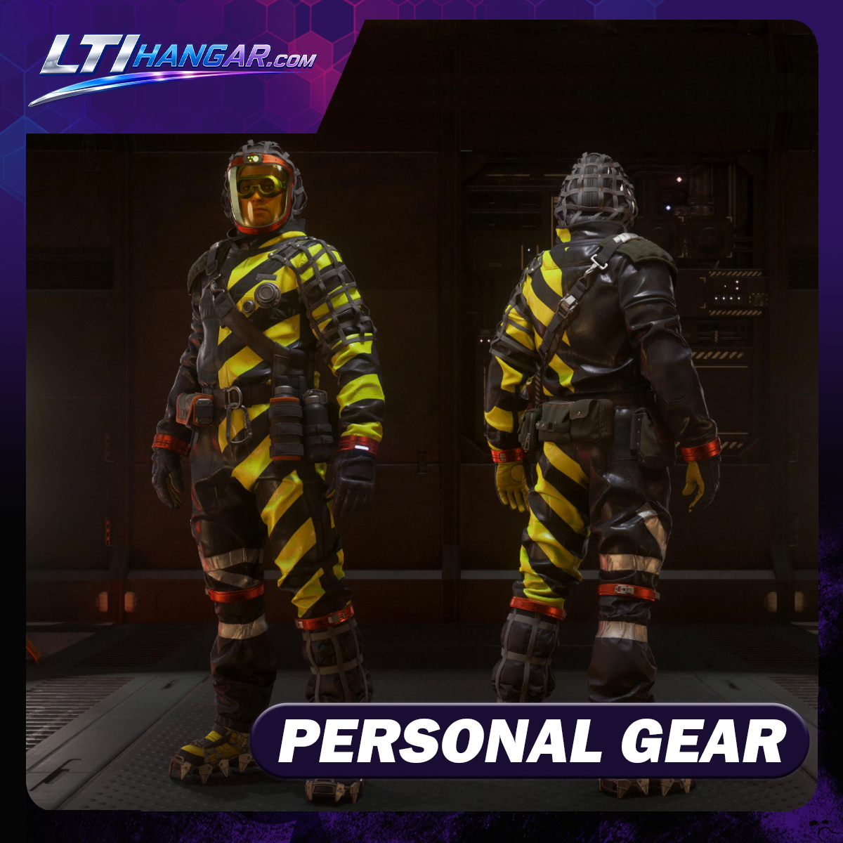 TruBarrier Hazard Suit and Mask - Warning