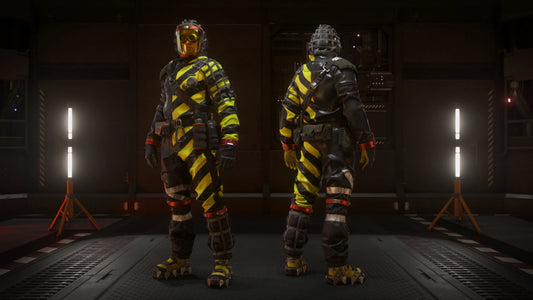 TruBarrier Hazard Suit and Mask - Warning