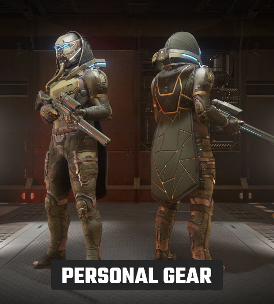 Quirinus Tech Artimex "Wildwood" Armor and Sniper Rifle Set