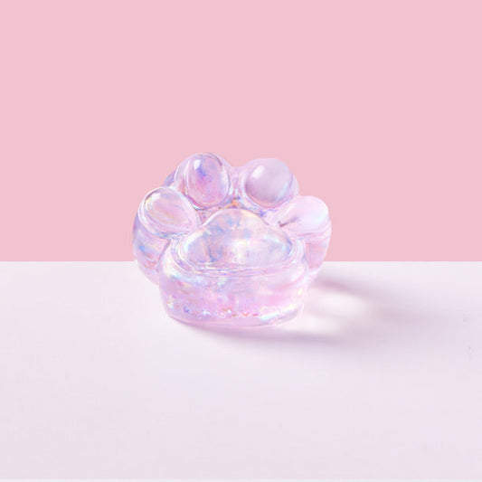 Blingbling Purple Paw Taba Squishy