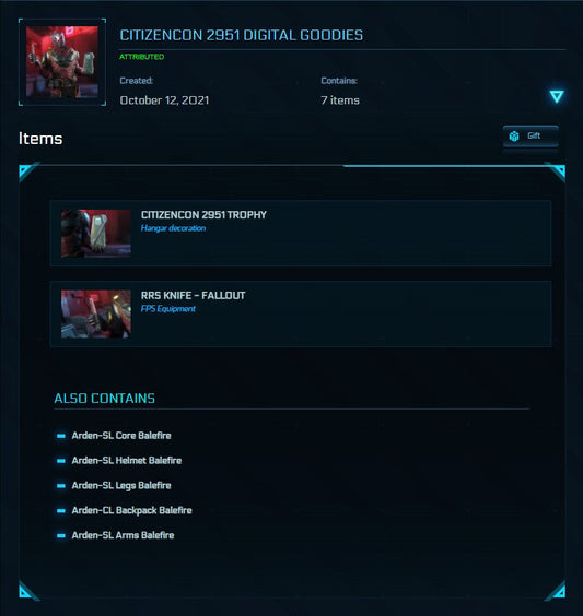 CitizenCon 2951 Digital Goodies Pack