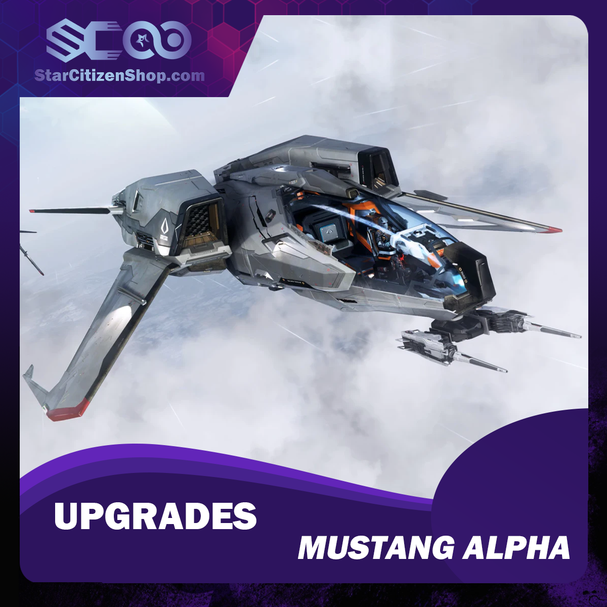 Star Citizen Upgrade to Mustang Alpha – Consolidated Outland Mustang Alpha CCU ship upgrade
