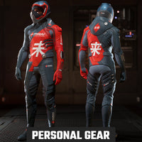Mirai Racing Suit and Helmet