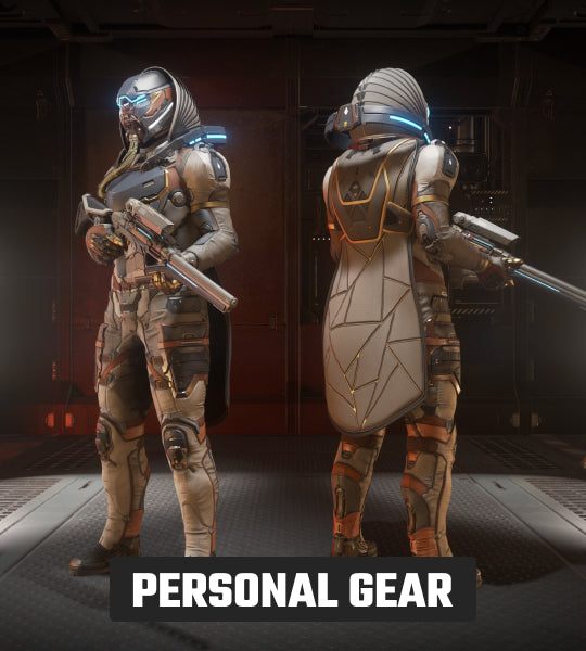 Quirinus Tech Artimex "Lodestone" Armor and Sniper Rifle Set