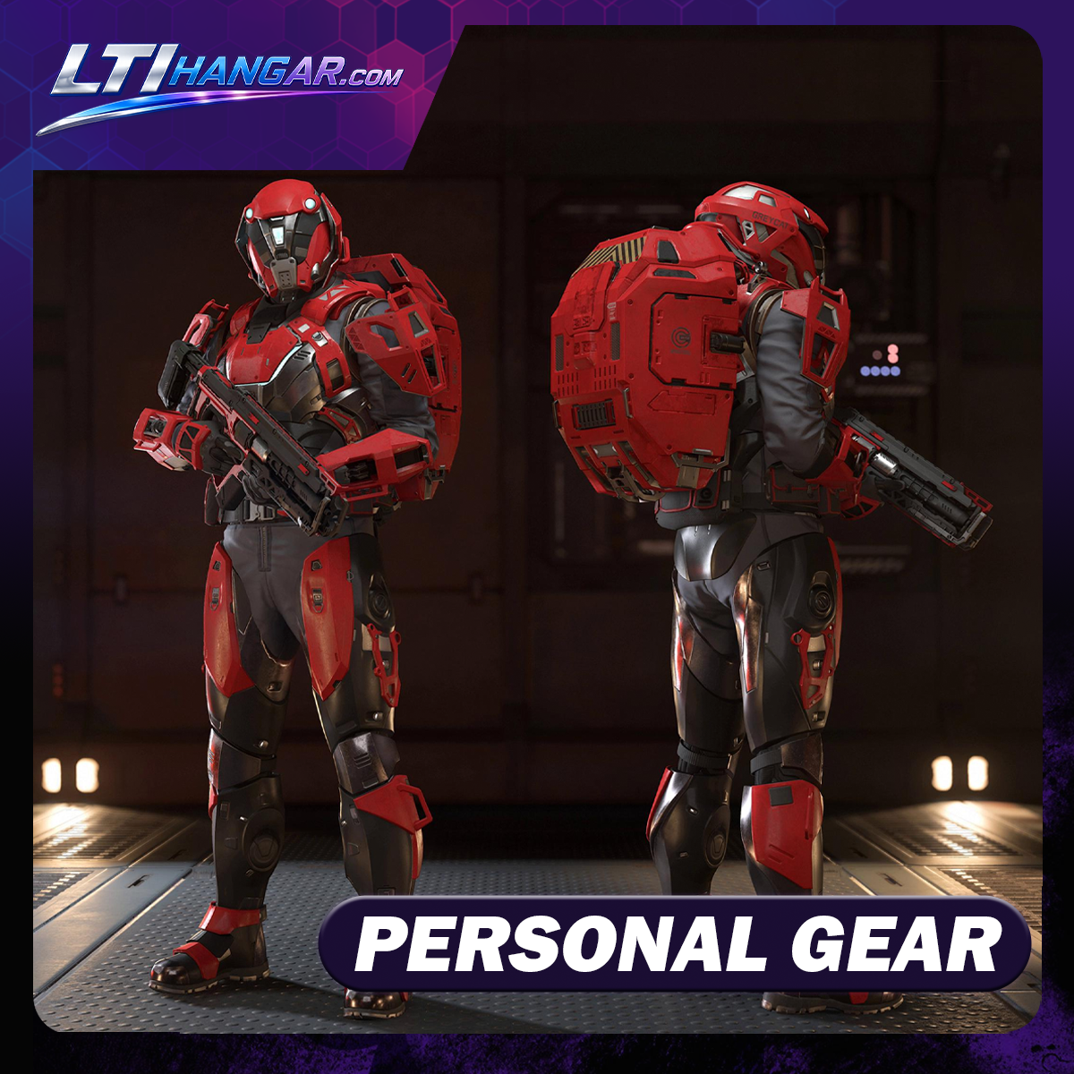 Red Alert Rifle Infantry Greycat Aril “Red Alert” Armor & Assault Rifle Kit – LTI Hangar