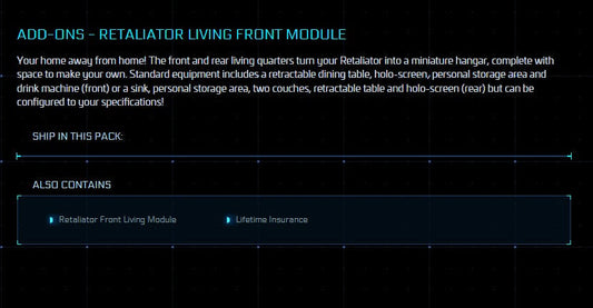 Retaliator Living Module - LTI - Bow (Front)