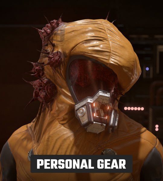 Explosive Orange Lost Plague Helmet