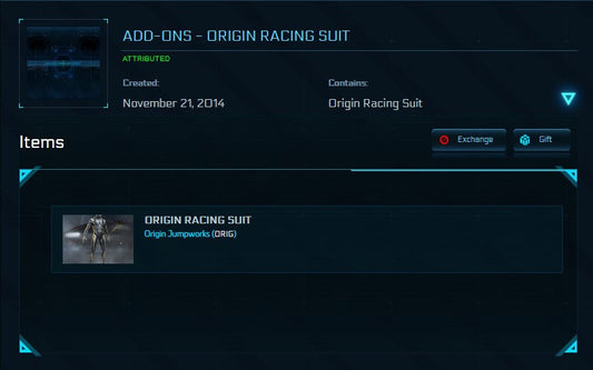 Origin Racing Suit