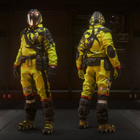 TruBarrier Hazard Suit and Mask - Hi-Vis Biohazard
